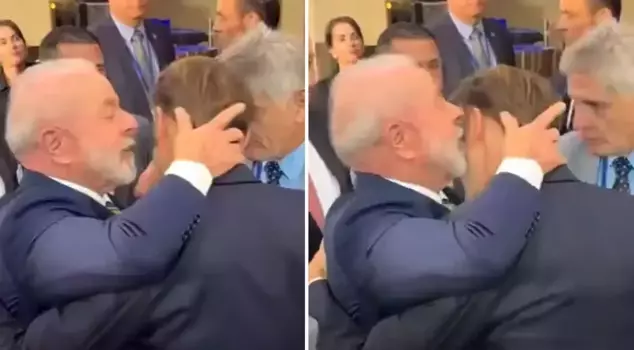 The moment that marked the UN summit! Macron didn't let go of him from behind.