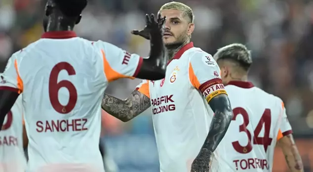 Galatasaray achieved 7 wins out of 7 in the league with Icardi's only goal.