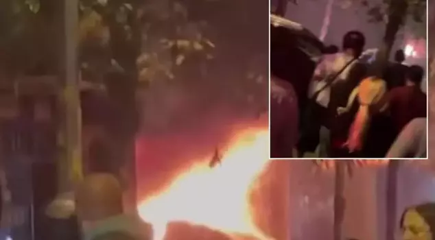 Bahçelievler moments that scare! Violent explosion at the auto repair shop.