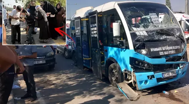 A bus with failed brakes crashed into a bus waiting at the stop: There are many injured.