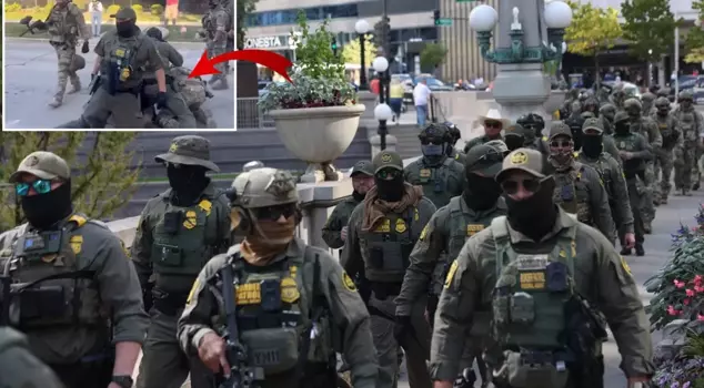 Federal agents went on an immigrant hunt in the city center.