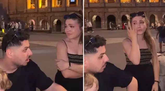 The holiday of a Turkish couple going to Rome turned into a nightmare.