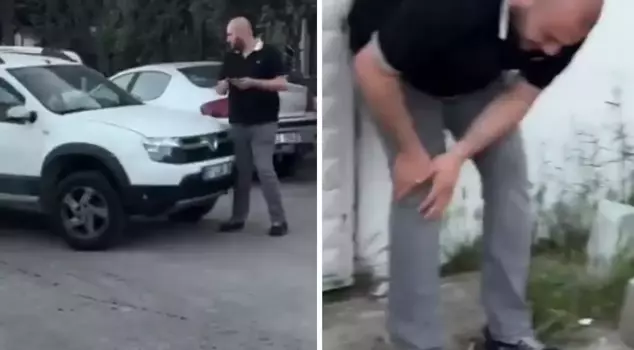 He hit him as a joke and broke his friend's kneecap.
