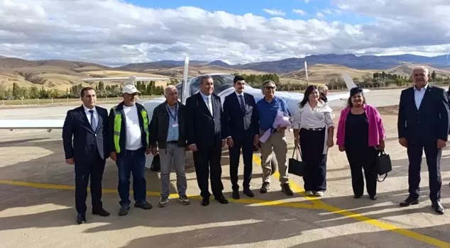 The first plane landed at Divriği Airport after 84 years.