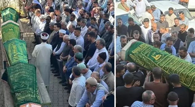 Four cousins who died in a water well in Diyarbakır were buried side by side.