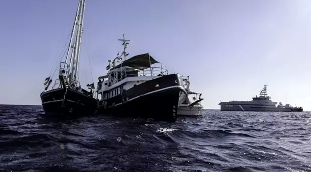MSB: 11 people, including 3 Turks, were evacuated from the Sumud Fleet heading to Gaza.