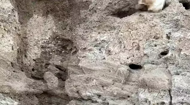 Human bones were found underground in Yozgat.