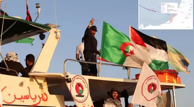 The ship Mikeno from the Sumud Fleet has reached the territorial waters of Gaza.