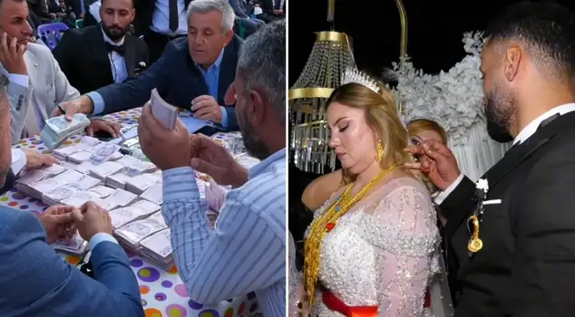 In the tribal wedding that lasted for 2 days and 2 nights, they left a fortune during the jewelry ceremony.