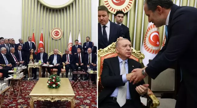 A statement regarding the photo frame at the reception also came from Fatih Erbakan.