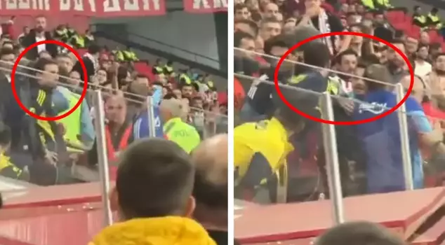 Tension between Mert Hakan Yandaş and Samsunspor fans.