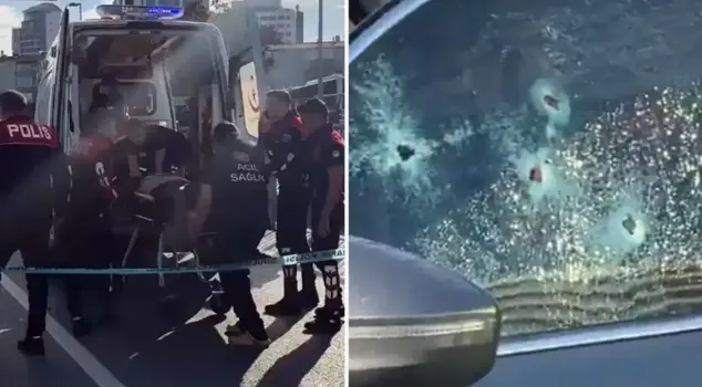 Serdar Öktem's vehicle was showered with bullets! Here are the first images from the scene.