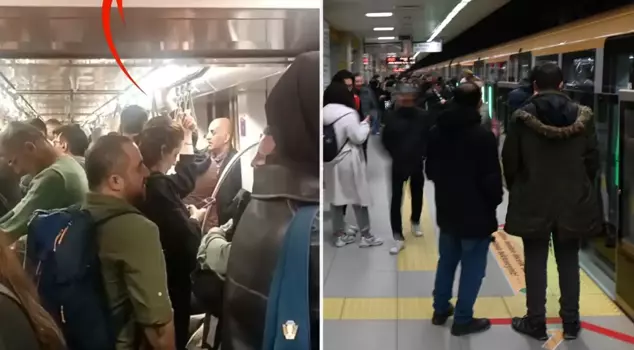 Those using this metro line in Istanbul are astonished: They look at each other after hearing the announcement.