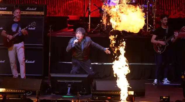 In Argentina, shaken by corruption scandals, President Milei held a rock concert.