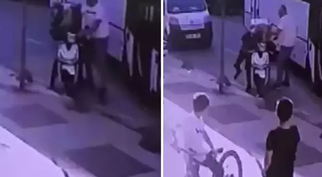 A terrifying fight in traffic! The cost of the punches thrown was very heavy.