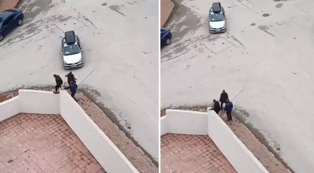 He drove the car onto the family he had a feud with.