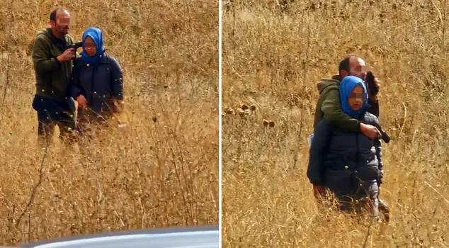 He took his ex-wife hostage with a gun and was difficult to persuade.