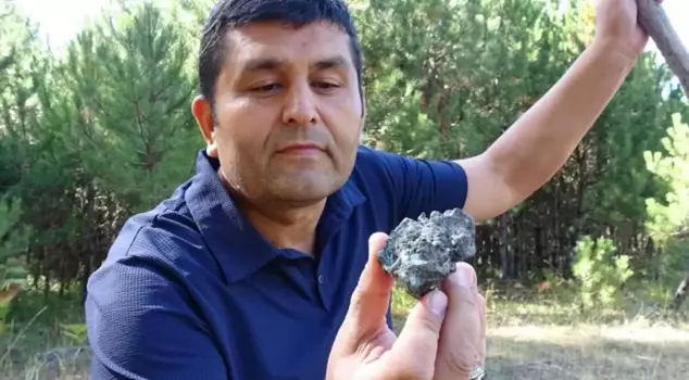 He found a meteorite while picking mushrooms.