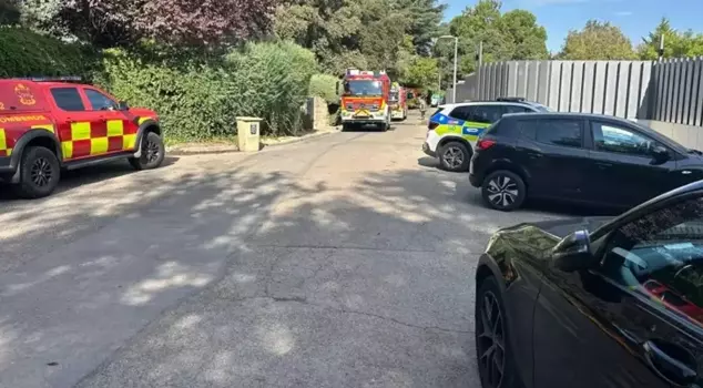 A fire broke out at the home of Real Madrid's star.