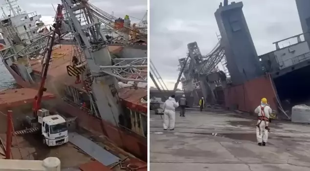A ship capsized at the shipyard in Tuzla: 1 worker lost his life.