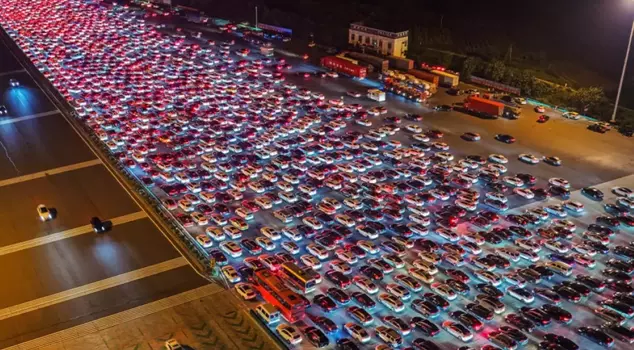 The holiday traffic in China is astonishing to those who see it.