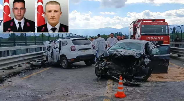 The cars collided head-on, and 2 gendarmerie officers were martyred.