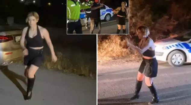The young girl threatened the police by saying, 