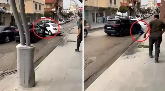 Incredible event! He drove his car over the person he was arguing with.