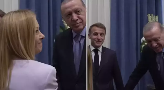 A striking dialogue between Erdoğan and Meloni at the summit: 