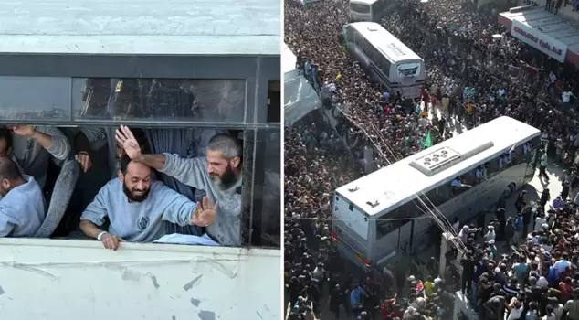 The Palestinian prisoners released by Israel are in Gaza.
