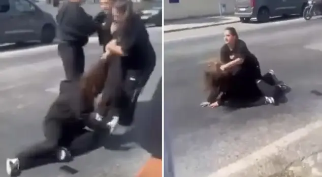 Both are at a young age! He grabbed her by the hair and dragged her on the ground.