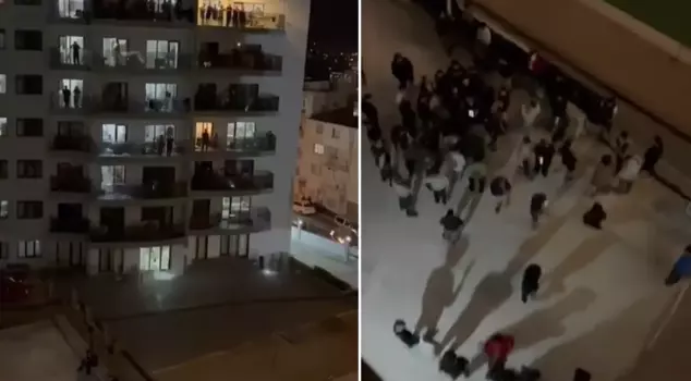 Students staying in the KYK dormitory protested the water outage by howling.