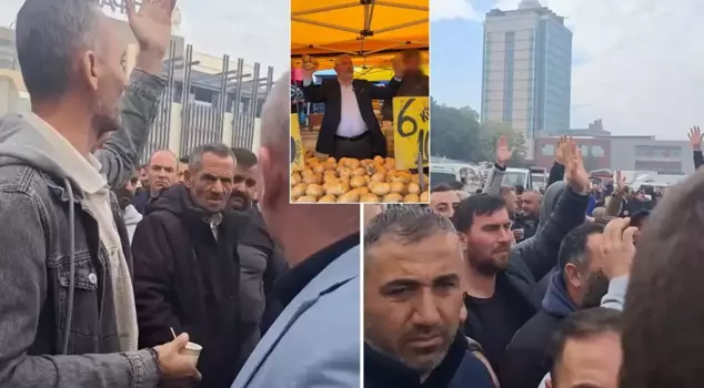 Tensions are rising in Çorum! The market vendors who were voting protested the mayor.