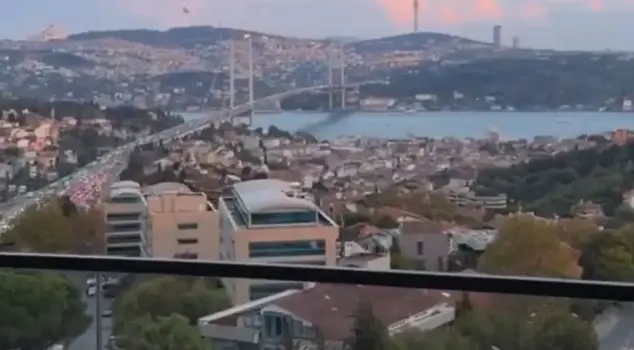 They had been staying at the hotel for weeks! The view from the Galatasaray star's new home was mesmerizing.