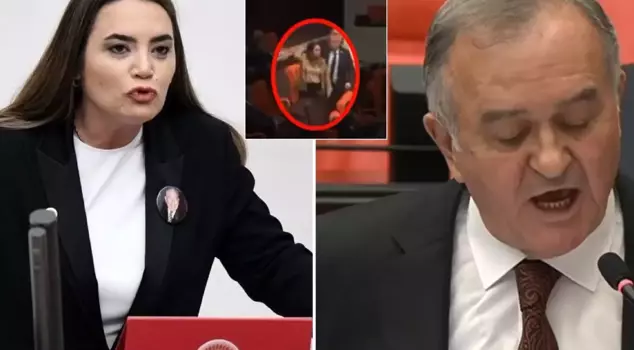 The daughter of Türkeş, who was angered by the words of the MHP deputy, left the hall.