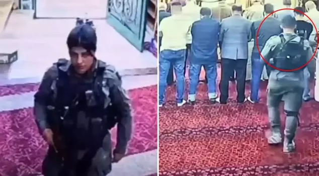 Event that drew reactions! They detained those who entered the mosque with shoes on and prayed.