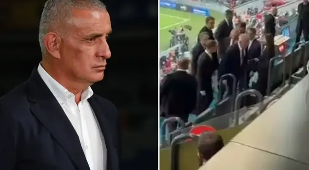The moments when Hacıosmanoğlu went crazy! He returned when President Erdoğan arrived.