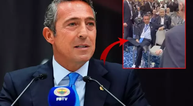 Ali Koç's sitting posture is receiving backlash.