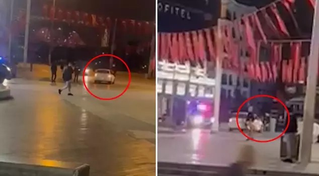Drunk lawyer hits police officer and flees: The moments captured on camera.