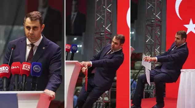 At the CHP Congress, the sole candidate collapsed and fell to the ground on stage.