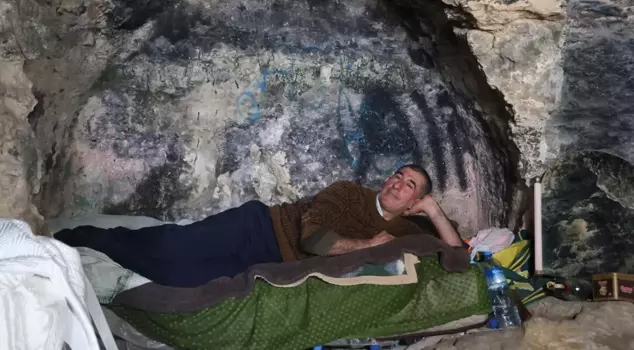 The decision that broke the man who started living in a cave after the earthquake.