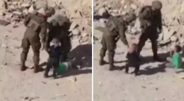 Despite the ceasefire, Israeli soldiers used violence against two Palestinian children.