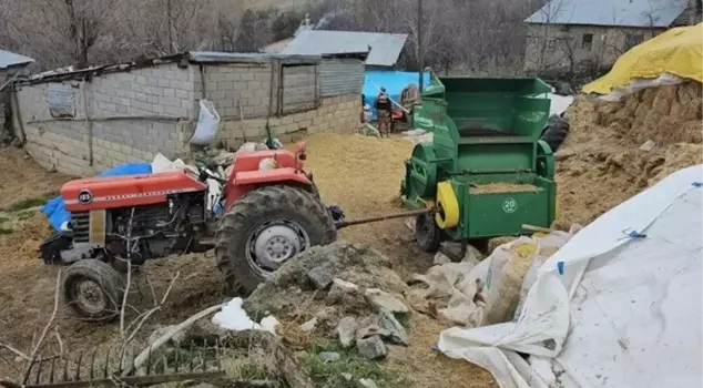 The man operating the corn harvester was trapped in the machine and lost his life.