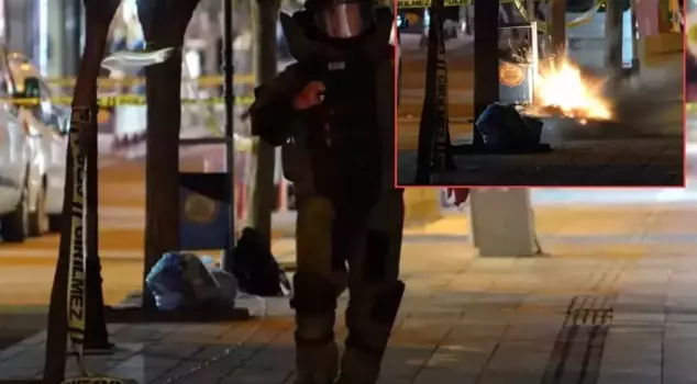Panic over a suspicious bag on the busiest street of the city!