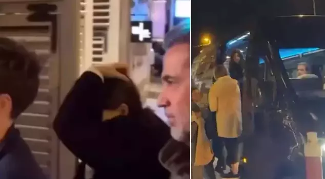 Hollywood star in Istanbul! She entered the hotel hiding her face.