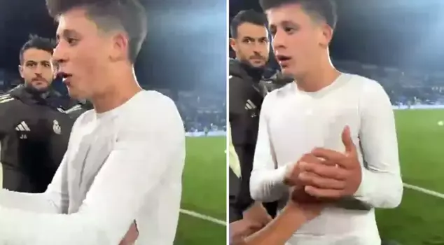He was taken aback! The request that left Arda Güler stunned at the end of the match.
