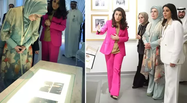Emine Erdoğan visited the Al Salam Palace Museum in Kuwait.