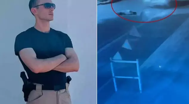 The moments when the Edremit mosque's expert sergeant was shot are on camera.