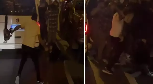 A chilling incident in the heart of Istanbul! A deadly beating caught on camera in the middle of the street.