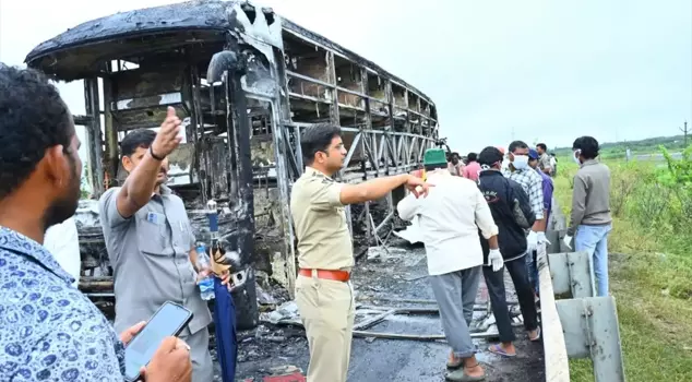 Bus fire in India: 20 people lost their lives.